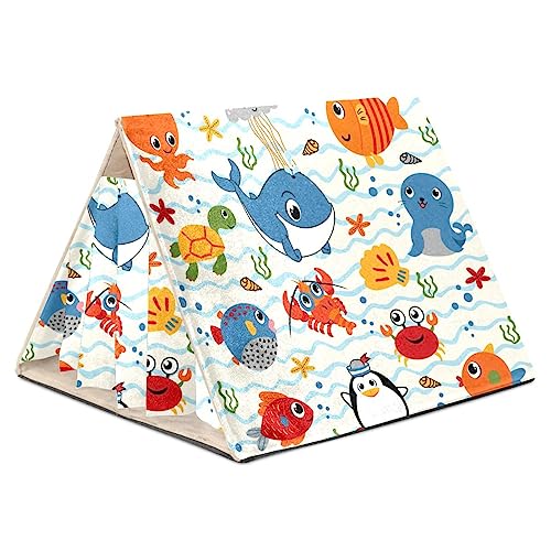 KQNZT Meerschweinchen-Versteck, Kleintier-Fleece-Versteck, süßes Schlafbett für Frettchen, Chinchillas, kleine Haustiere,Cartoon Ozean Tier Wal Seelöwe Pinguin Schildkröte KQNZT Meerschweinchen-Versteck, Kleintier-Fleece-Versteck, süßes Schlafbett für Frettchen, Chinchillas, kleine Haustiere,Cartoon Ozean Tier Wal Seelöwe Pinguin Schildkröte von KQNZT