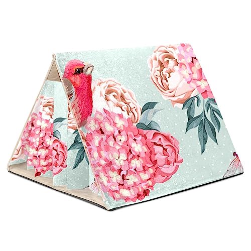 KQNZT Meerschweinchen-Versteck, Kleintier-Fleece-Versteck, süßes Schlafbett für Frettchen, Chinchillas, kleine Haustiere,Rosa Hydrangea Vogel Libellen Vintages Blumen KQNZT Meerschweinchen-Versteck, Kleintier-Fleece-Versteck, süßes Schlafbett für Frettchen, Chinchillas, kleine Haustiere,Rosa Hydrangea Vogel Libellen Vintages Blumen von KQNZT