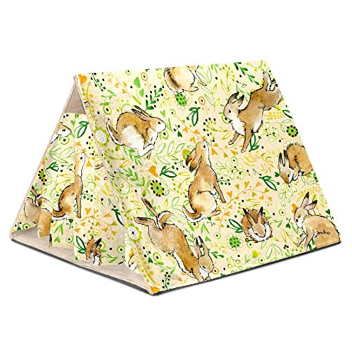 KQNZT Versteck für Meerschweinchen, Meerschweinchenkäfigzubehör für Meerschweinchen, Hasen, Hamster, Chinchilla, Kaninchen,Häschen Tier Kaninchen Muster KQNZT Versteck für Meerschweinchen, Meerschweinchenkäfigzubehör für Meerschweinchen, Hasen, Hamster, Chinchilla, Kaninchen,Häschen Tier Kaninchen Muster von KQNZT