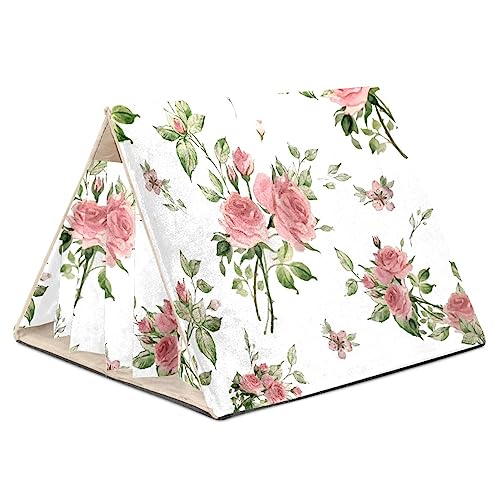KQNZT Versteck für Meerschweinchen, Meerschweinchenkäfigzubehör für Meerschweinchen, Hasen, Hamster, Chinchilla, Kaninchen,Rosa Rosen Blumen Blumen Retro KQNZT Versteck für Meerschweinchen, Meerschweinchenkäfigzubehör für Meerschweinchen, Hasen, Hamster, Chinchilla, Kaninchen,Rosa Rosen Blumen Blumen Retro von KQNZT