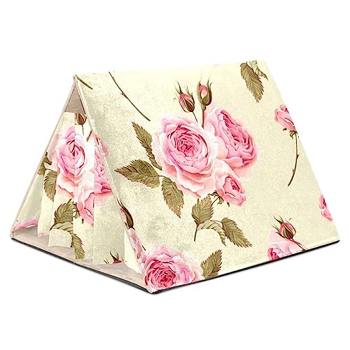 KQNZT Versteck für Meerschweinchen, Meerschweinchenkäfigzubehör für Meerschweinchen, Hasen, Hamster, Chinchilla, Kaninchen,Rosa Rosen Retro KQNZT Versteck für Meerschweinchen, Meerschweinchenkäfigzubehör für Meerschweinchen, Hasen, Hamster, Chinchilla, Kaninchen,Rosa Rosen Retro von KQNZT