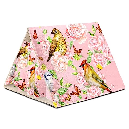 KQNZT Versteck für Meerschweinchen, Meerschweinchenkäfigzubehör für Meerschweinchen, Hasen, Hamster, Chinchilla, Kaninchen,Rosa Rosen Schmetterlings Vogel Frühling KQNZT Versteck für Meerschweinchen, Meerschweinchenkäfigzubehör für Meerschweinchen, Hasen, Hamster, Chinchilla, Kaninchen,Rosa Rosen Schmetterlings Vogel Frühling von KQNZT