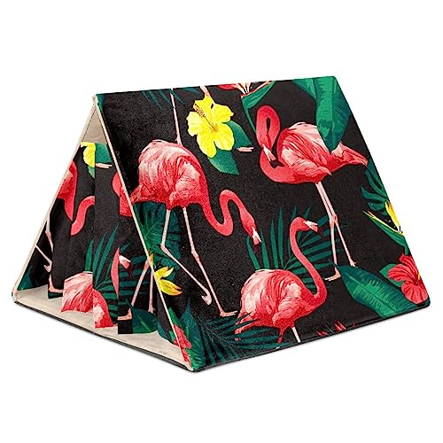 KQNZT Versteck für Meerschweinchen, Meerschweinchenkäfigzubehör für Meerschweinchen, Hasen, Hamster, Chinchilla, Kaninchen,Tropische Blätter Flamingo Blume KQNZT Versteck für Meerschweinchen, Meerschweinchenkäfigzubehör für Meerschweinchen, Hasen, Hamster, Chinchilla, Kaninchen,Tropische Blätter Flamingo Blume von KQNZT