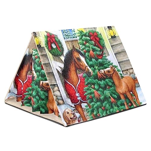 Meerschweinchen-Versteck, Fleece-Versteck, dreieckiges Schlafbett für kleine Haustiere, Ratte, Chinchilla, Frettchen, Hamster,Weihnachten Bauernhaus Tier Hunde Pferd Katzen Vintage Meerschweinchen-Versteck, Fleece-Versteck, dreieckiges Schlafbett für kleine Haustiere, Ratte, Chinchilla, Frettchen, Hamster,Weihnachten Bauernhaus Tier Hunde Pferd Katzen Vintage von KQNZT