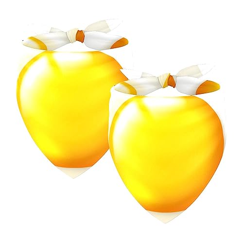 Passendes Bandana für Haustier und Besitzer, 2er-Pack, hochwertiger, transparenter Chiffon-Stoff, verstellbare Passform, kühlend,Cartoon reizendes Muster pochiertes Ei Passendes Bandana für Haustier und Besitzer, 2er-Pack, hochwertiger, transparenter Chiffon-Stoff, verstellbare Passform, kühlend,Cartoon reizendes Muster pochiertes Ei von KQNZT