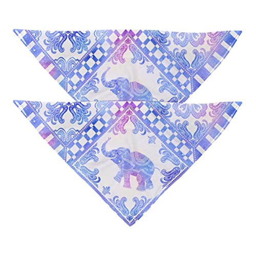 Passendes Bandana für Haustier und Besitzer, 2er-Pack, hochwertiger, transparenter Chiffon-Stoff, verstellbare Passform, kühlend,Galaxie Retro Elefant Universum Sternenhimmel Milchstraße Passendes Bandana für Haustier und Besitzer, 2er-Pack, hochwertiger, transparenter Chiffon-Stoff, verstellbare Passform, kühlend,Galaxie Retro Elefant Universum Sternenhimmel Milchstraße von KQNZT