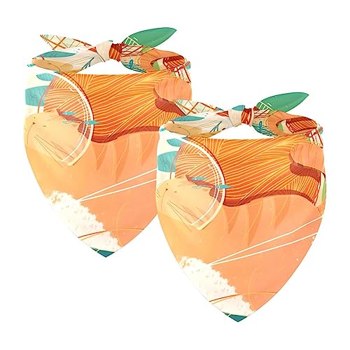 Passendes Bandana für Haustier und Besitzer, 2er-Pack, hochwertiger, transparenter Chiffon-Stoff, verstellbare Passform, kühlend,Katzen Tier Fisch reizendes Karikatur Muster Passendes Bandana für Haustier und Besitzer, 2er-Pack, hochwertiger, transparenter Chiffon-Stoff, verstellbare Passform, kühlend,Katzen Tier Fisch reizendes Karikatur Muster von KQNZT