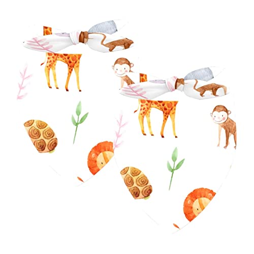 Passendes Bandana für Haustier und Besitzer, 2er-Pack, hochwertiger, transparenter Chiffon-Stoff, verstellbare Passform, kühlend,Löwe Giraffe Elefant AFFE reizendes Tier Passendes Bandana für Haustier und Besitzer, 2er-Pack, hochwertiger, transparenter Chiffon-Stoff, verstellbare Passform, kühlend,Löwe Giraffe Elefant AFFE reizendes Tier von KQNZT