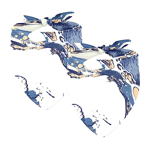 Passendes Bandana für Haustier und Besitzer, 2er-Pack, hochwertiger, transparenter Chiffon-Stoff, verstellbare Passform, kühlend,Marineblau Marmor Muster Moderne abstrakte Einfachheit Passendes Bandana für Haustier und Besitzer, 2er-Pack, hochwertiger, transparenter Chiffon-Stoff, verstellbare Passform, kühlend,Marineblau Marmor Muster Moderne abstrakte Einfachheit von KQNZT