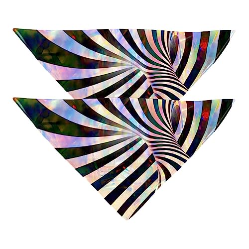 Passendes Bandana für Haustier und Besitzer, 2er-Pack, hochwertiger, transparenter Chiffon-Stoff, verstellbare Passform, kühlend,Psyche Kreis Strudel Regenbogen Kunst Passendes Bandana für Haustier und Besitzer, 2er-Pack, hochwertiger, transparenter Chiffon-Stoff, verstellbare Passform, kühlend,Psyche Kreis Strudel Regenbogen Kunst von KQNZT