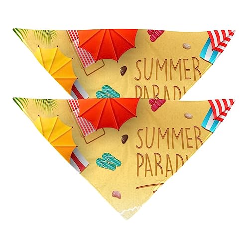 Passendes Bandana für Haustier und Besitzer, 2er-Pack, hochwertiger, transparenter Chiffon-Stoff, verstellbare Passform, kühlend,Sommer Paradis Strand Ozean Hawaii Passendes Bandana für Haustier und Besitzer, 2er-Pack, hochwertiger, transparenter Chiffon-Stoff, verstellbare Passform, kühlend,Sommer Paradis Strand Ozean Hawaii von KQNZT