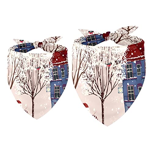 Passendes Set mit Hundehalstüchern, Hundelätzchen, Schal, Dreieckstuch für Hunde, Katzen, Haustierbesitzer, Mutter und Vater, 2er-Pack,Schneemann Vogel Weihnachten Passendes Set mit Hundehalstüchern, Hundelätzchen, Schal, Dreieckstuch für Hunde, Katzen, Haustierbesitzer, Mutter und Vater, 2er-Pack,Schneemann Vogel Weihnachten von KQNZT