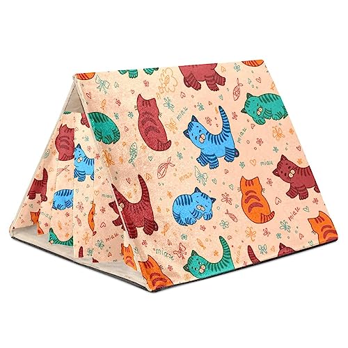 Versteck für Meerschweinchen, Meerschweinchenkäfigzubehör für Meerschweinchen, Hasen, Hamster, Chinchilla, Kaninchen,Cartoon Katze Farbiger Fisch Versteck für Meerschweinchen, Meerschweinchenkäfigzubehör für Meerschweinchen, Hasen, Hamster, Chinchilla, Kaninchen,Cartoon Katze Farbiger Fisch von KQNZT