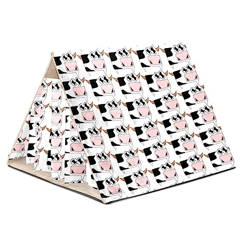 Versteck für Meerschweinchen, Meerschweinchenkäfigzubehör für Meerschweinchen, Hasen, Hamster, Chinchilla, Kaninchen,Cartoon Tier Kuh Versteck für Meerschweinchen, Meerschweinchenkäfigzubehör für Meerschweinchen, Hasen, Hamster, Chinchilla, Kaninchen,Cartoon Tier Kuh von KQNZT