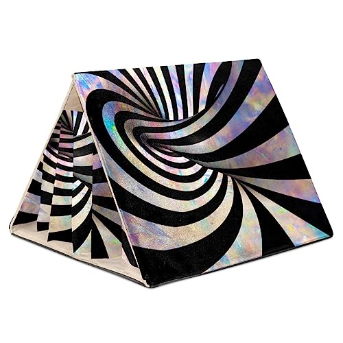 Versteck für Meerschweinchen, Meerschweinchenkäfigzubehör für Meerschweinchen, Hasen, Hamster, Chinchilla, Kaninchen,Psyche Kreis Strudel Kunst Regenbogen Schwarzes Versteck für Meerschweinchen, Meerschweinchenkäfigzubehör für Meerschweinchen, Hasen, Hamster, Chinchilla, Kaninchen,Psyche Kreis Strudel Kunst Regenbogen Schwarzes von KQNZT