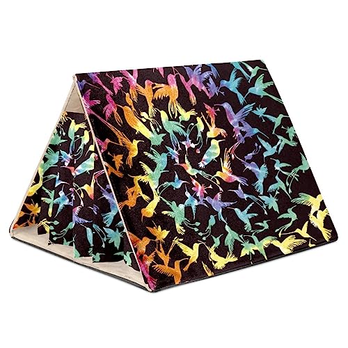 Versteck für Meerschweinchen, Meerschweinchenkäfigzubehör für Meerschweinchen, Hasen, Hamster, Chinchilla, Kaninchen,Regenbogen Tie Dye Vogel Tier Kunst Versteck für Meerschweinchen, Meerschweinchenkäfigzubehör für Meerschweinchen, Hasen, Hamster, Chinchilla, Kaninchen,Regenbogen Tie Dye Vogel Tier Kunst von KQNZT