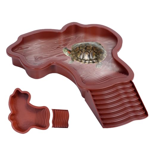 KQWVZ Reptilien Badebecken, Schildkröten Wasserschale, Schildkröten-Badebecken, SchildkrötenBadeschale Mit Rampe, Wasserschale Für Reptilien Mit Leiter KQWVZ Reptilien Badebecken, Schildkröten Wasserschale, Schildkröten-Badebecken, SchildkrötenBadeschale Mit Rampe, Wasserschale Für Reptilien Mit Leiter von KQWVZ