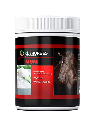 Kräuterland MSM Pulver für Pferde 1kg - Organischer Schwefel 1000g, hochrein & hochdosiert - Methylsulfonylmethan für Tiere in Premium Qualität Kräuterland MSM Pulver für Pferde 1kg - Organischer Schwefel 1000g, hochrein & hochdosiert - Methylsulfonylmethan für Tiere in Premium Qualität von KRÄUTERLAND N A T U R - Ö L M Ü H L E