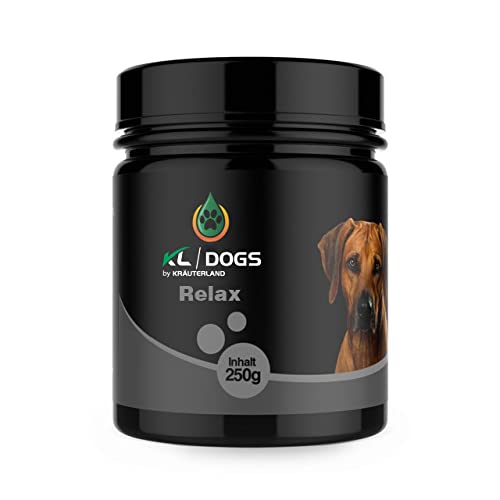 Kräuterland Relax Magnesium für Hunde - 250g Magnesiumpulver für Nerven und Muskeln - Nahrungsergänzung in Premium Qualität von KRÄUTERLAND N A T U R - Ö L M Ü H L E