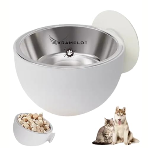 Erhöhter Futternapf für Katzen und Hunde, ergonomische Futterschale mit starker Wandbefestigung, lindert Gelenkschmerzen, verbessert die Verdauung, verhindert Verletzungen und Stolperfallen, bessere Erhöhter Futternapf für Katzen und Hunde, ergonomische Futterschale mit starker Wandbefestigung, lindert Gelenkschmerzen, verbessert die Verdauung, verhindert Verletzungen und Stolperfallen, bessere von KRAMELOT