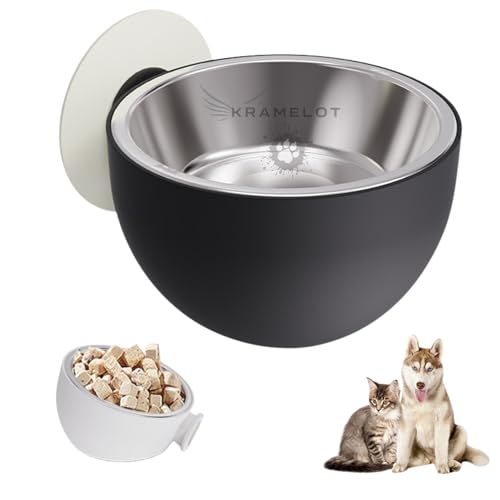 Erhöhter Futternapf für Katzen und Hunde, ergonomische Futterschale mit starker Wandbefestigung, lindert Gelenkschmerzen, verbessert die Verdauung, verhindert Verletzungen und Stolperfallen, bessere Erhöhter Futternapf für Katzen und Hunde, ergonomische Futterschale mit starker Wandbefestigung, lindert Gelenkschmerzen, verbessert die Verdauung, verhindert Verletzungen und Stolperfallen, bessere von KRAMELOT