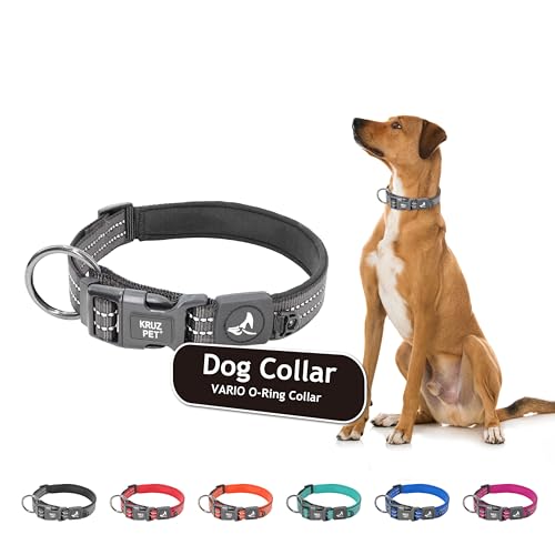 KRUZ PET Robustes O-Ring-Halsband, weiche Neopren-Polsterung von KRUZ PET