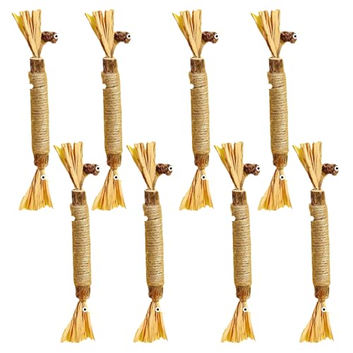 KRYMXAR 8er Set Katzenspielzeug, Kauspielzeug Katze Und Katzen Kaustangen, Zahnpflege Katze, Spielzeug Katze, Katzen Zubehör, Kitten Spielzeug KRYMXAR 8er Set Katzenspielzeug, Kauspielzeug Katze Und Katzen Kaustangen, Zahnpflege Katze, Spielzeug Katze, Katzen Zubehör, Kitten Spielzeug von KRYMXAR