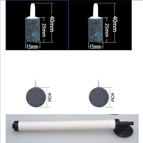 KRYMXAR Luftstein Aquarium, 5-teiliges Set mit Sprudelstein für Aquarium, Ideal für Sauerstoffversorgung und Wasserzirkulation, Perfekt für Süß- und Meerwasseraquarien KRYMXAR Luftstein Aquarium, 5-teiliges Set mit Sprudelstein für Aquarium, Ideal für Sauerstoffversorgung und Wasserzirkulation, Perfekt für Süß- und Meerwasseraquarien von KRYMXAR