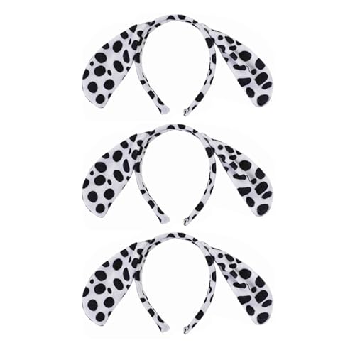 KSBBHDS 3 Stücke Gefleckter Hundestirnbänder, Rollenspielzubehör, Niedliche Tierhaarzubehör, Party-Dressing-Vorräte. KSBBHDS 3 Stücke Gefleckter Hundestirnbänder, Rollenspielzubehör, Niedliche Tierhaarzubehör, Party-Dressing-Vorräte. von KSBBHDS