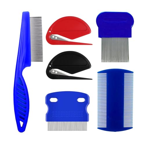 KSBBHDS 4 Stücke Edelstahl Haustierkamm Und 2 Teile Mini Messer, Haustierreinigung, Tierpfleger, Haustierknotenkamm. KSBBHDS 4 Stücke Edelstahl Haustierkamm Und 2 Teile Mini Messer, Haustierreinigung, Tierpfleger, Haustierknotenkamm. von KSBBHDS