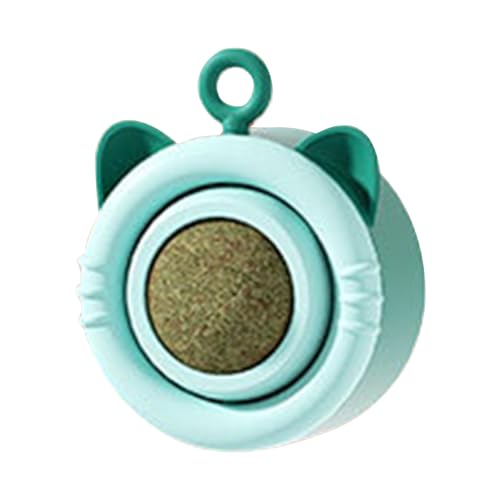 KSIEE Katzenminze-Wandspielzeug, essbare Katzenminze-Wandspielzeug, Lecken, drehbarer Katzensnackball, Kauspielzeug für Katzenzähne, Reinigung und Beißen (Blau) von KSIEE