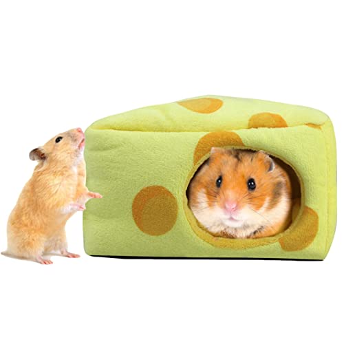 KSIEE Rattenbett, Hamsternest, Fleece-Hütte, Winter, warmes Haus, Kleintier-Bettwäschehaus, leichtes Baumwollsofa, für Hamster, Meerschweinchen, Igel, Chinchilla, Hamster und Kleintiere von KSIEE