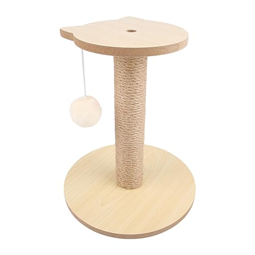 Multi Level Cat Tower, Cat Tree Tower with Fluffy Ball, Cat Claw Scratcher, Cat Scratch Toy Post, Natural Sisal Rope Sisal Scratch Posts, Scratcher for Small, Medium, Large, and Lazy Cats von KSIEE