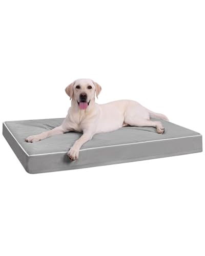 KSIIA Orthopädisches Hundebett Grosse Hunde, Hundekissen 104x68x8cm, Hundematte Waschbar, Hundematratze Abnehmbar, Grau KSIIA Orthopädisches Hundebett Grosse Hunde, Hundekissen 104x68x8cm, Hundematte Waschbar, Hundematratze Abnehmbar, Grau von KSIIA
