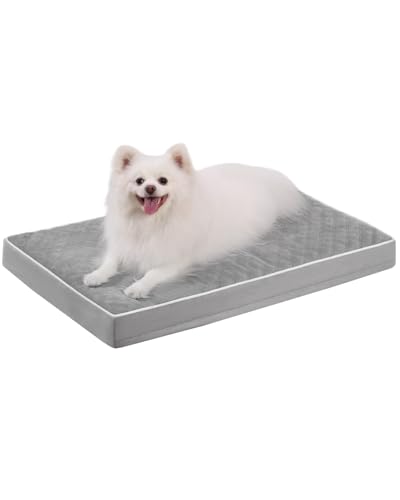 KSIIA Orthopädisches Hundebett Mittelgroße Hunde, Hundekissen 88x55x7cm, Hundematte Waschbar, Hundematratze Abnehmbar, Grau KSIIA Orthopädisches Hundebett Mittelgroße Hunde, Hundekissen 88x55x7cm, Hundematte Waschbar, Hundematratze Abnehmbar, Grau von KSIIA