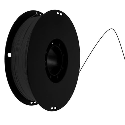 PLA Filament 1.75mm 40–50 mm/s Druckgeschwindigkeit Maßgenauigkeit +/-0,02mm 3D Drucker Filament Ultra Hohe Zähigkeit Bessere Liquidität PLA Plus 3D Drucker Filament für FDM-Drucker (Schwarz) von KTCINA