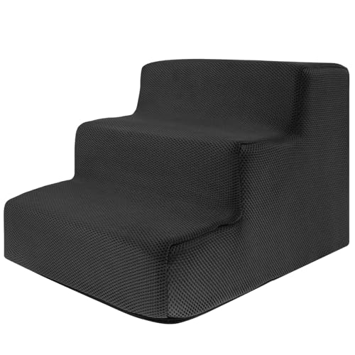 KTZCTPCA Hundetreppe für Sofa, niedriges Bett, Couch, tragbare Haustierstufe, Hundetreppe, Hunderampe, Katzenkratzen, waschbar, 3 Stufen, Hundetreppe, praktische Welpentreppe, hochdichter Schaumstoff KTZCTPCA Hundetreppe für Sofa, niedriges Bett, Couch, tragbare Haustierstufe, Hundetreppe, Hunderampe, Katzenkratzen, waschbar, 3 Stufen, Hundetreppe, praktische Welpentreppe, hochdichter Schaumstoff von KTZCTPCA