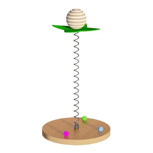 KUAIYIJU Katzen Teaser Kratzspielzeug mit SisalBall Interaktion Katzen Selbstteasing Spielzeug Indoor Chasing Toy für Langeweile Katzen Katzen Teaser Spielzeug KUAIYIJU Katzen Teaser Kratzspielzeug mit SisalBall Interaktion Katzen Selbstteasing Spielzeug Indoor Chasing Toy für Langeweile Katzen Katzen Teaser Spielzeug von KUAIYIJU