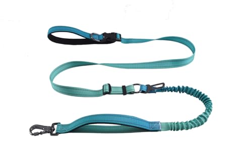 KUBEMUEG Hundeleine mit reflektierenden Nähten, strapazierfähig, Bungee-Hundeleine mit Auto-Sicherheitsgurt, verstellbare Taillenleine für Spaziergänge, Laufen, Wandern, Grün KUBEMUEG Hundeleine mit reflektierenden Nähten, strapazierfähig, Bungee-Hundeleine mit Auto-Sicherheitsgurt, verstellbare Taillenleine für Spaziergänge, Laufen, Wandern, Grün von KUBEMUEG