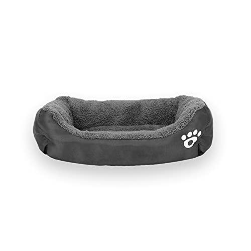 Hundesofa mit rutschfester Unterseite, beruhigendes Hundebett, Katzenbett für mittelgroße Katzen, superweiches Kissen von KUCOCOSNEH