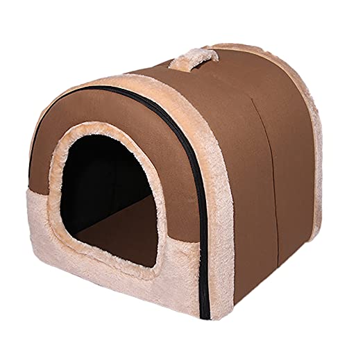 Katzenbetten für einen Hund, rutschfeste Unterseite, wärmendes Katzenkissen, Bett, beruhigendes Hundebett, Kuschelhütte, Haustier-Sofa von KUCOCOSNEH