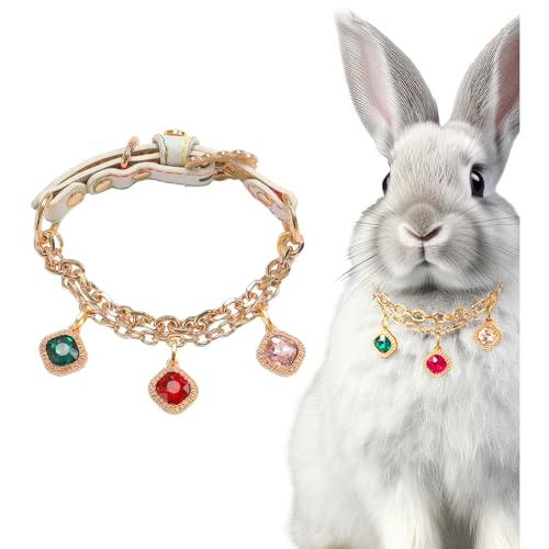 KUDES Hundehalsband für kleine Hunde und Katzen, verstellbares PU-Leder-Halsband mit Strass-Diamant-Anhänger, Choker-Halskette, Schmuckhalsband für Hochzeit, Geburtstag, Party, Valentinstag, Geschenk KUDES Hundehalsband für kleine Hunde und Katzen, verstellbares PU-Leder-Halsband mit Strass-Diamant-Anhänger, Choker-Halskette, Schmuckhalsband für Hochzeit, Geburtstag, Party, Valentinstag, Geschenk von KUDES