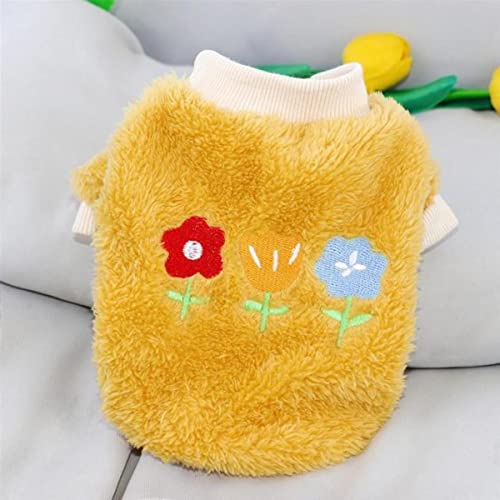 Fleece Winter Hundekleidung Blumenstickerei Warme Hunde Hoodies Pullover Für Kleine Mittelgroße Hunde Sweatershirt Fleece Winter Hundekleidung Blumenstickerei Warme Hunde Hoodies Pullover Für Kleine Mittelgroße Hunde Sweatershirt von KUGRRFRC