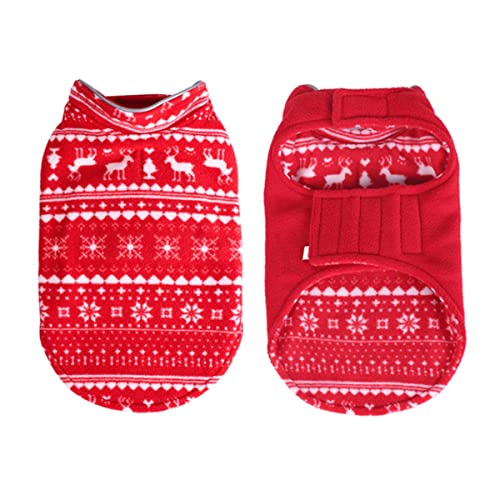 Hunde Fleece Weste Winter Print Jacke hristmas Pullover Kaltwetter Mantel Hoodie für kleine mittelgroße Hunde Chihuahua Hunde Fleece Weste Winter Print Jacke hristmas Pullover Kaltwetter Mantel Hoodie für kleine mittelgroße Hunde Chihuahua von KUGRRFRC