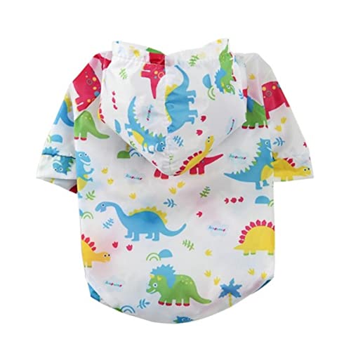Sommer-Hunderegenmantel-Kleidung für kleine mittlere Haustiere Schutz Hoodie niedlicher Druckmantel Teddy Pomeranian Sommer-Hunderegenmantel-Kleidung für kleine mittlere Haustiere Schutz Hoodie niedlicher Druckmantel Teddy Pomeranian von KUGRRFRC