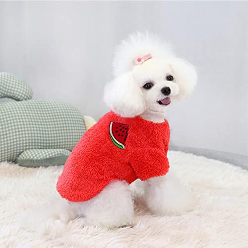 Warme Hundekleidung Netter Fruchtdruck Warmer Fleece Pullover Hunde Pullover Doppelseitige Fleece Haustiere Kleidung Für Kleine Mittelgroße Hunde Warme Hundekleidung Netter Fruchtdruck Warmer Fleece Pullover Hunde Pullover Doppelseitige Fleece Haustiere Kleidung Für Kleine Mittelgroße Hunde von KUGRRFRC
