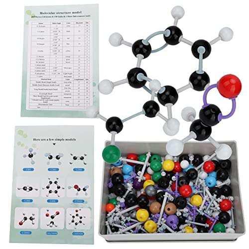 267Pcs Organische Chemie Molekulares Modell organisches und anorganisches Molekulares Strukturmodell Chemiestruktur-Kit in Kugelform für Lehramtsstudenten 267Pcs Organische Chemie Molekulares Modell organisches und anorganisches Molekulares Strukturmodell Chemiestruktur-Kit in Kugelform für Lehramtsstudenten von KUIDAMOS