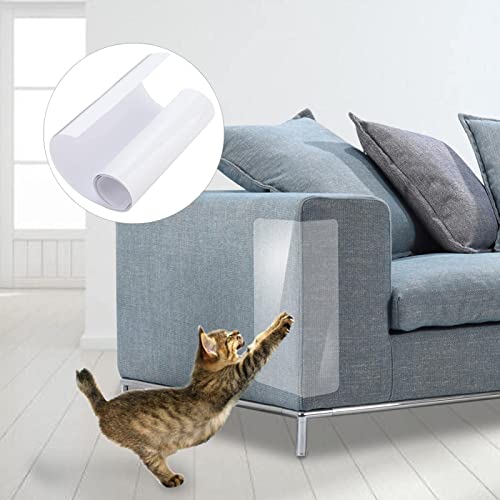 KUIKUI Kratzmöbel, Katzen-Couch-Schutz, transparent, kratzfest, für Katzen und Katzen, 2 Stück von KUIKUI