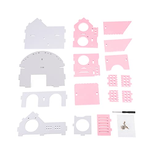 Mini Hamster Villa Doppelschichten Haustier Haus Spielzeug Einfache Montage Schlafen Balkon für Rennmäuse Chinchillas Meerschweinchen Kleintiere Spielen Rosa Mini Hamster Villa Doppelschichten Haustier Haus Spielzeug Einfache Montage Schlafen Balkon für Rennmäuse Chinchillas Meerschweinchen Kleintiere Spielen Rosa von KUIKUI