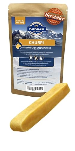 Kukuje Churpi 180 g- Das Stück Himalaya für deinen Hund - Kauknochen aus Hartkäse Käseknochen Kauspielzeug Kaustange Hundekäse von KUKUJE DOG TREATS